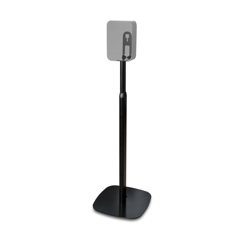 Pulse Flex/M Stand (Black) with ghost speaker - Front View