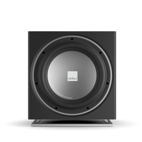 DALI E-12 F Powered 12 Inch Subwoofer - Black without Grille - Front View