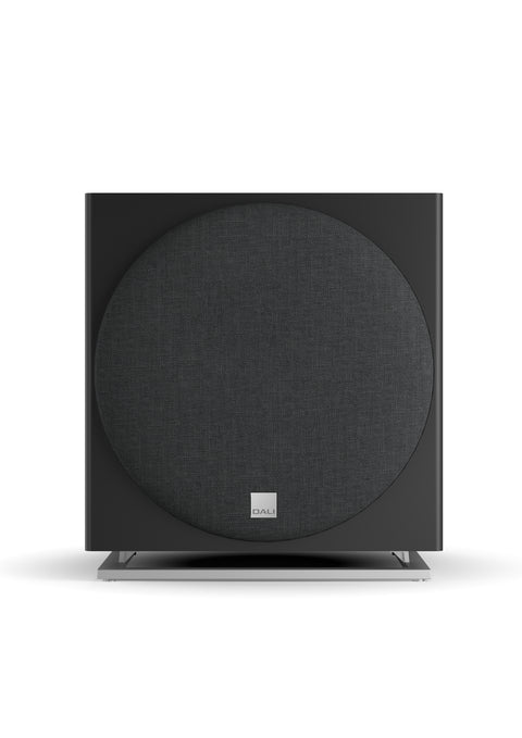 DALI E-12 F Powered 12 Inch Subwoofer - Black with Grille - Front View