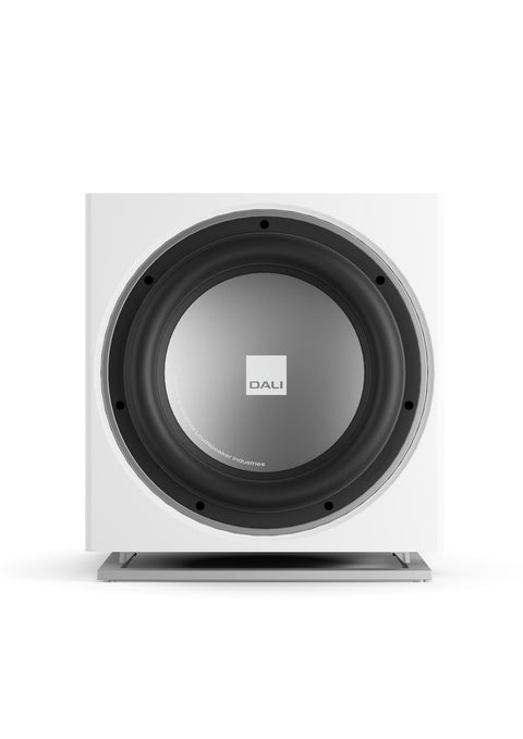 DALI E-12 F Powered 12 Inch Subwoofer - White without Grille - Front View