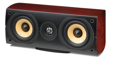 PSB Imagine Mini Centre Channel Speaker (Cherry) without Grille - Front View