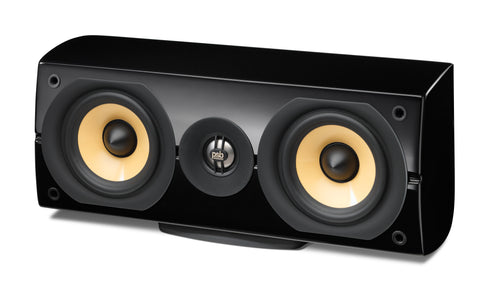 PSB Imagine Mini Centre Channel Speaker (Black) without Grille - Front View