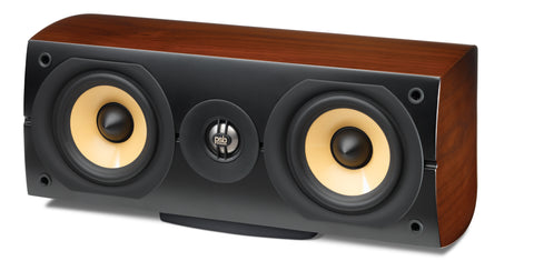 PSB Imagine Mini Centre Channel Speaker (Walnut) without Grille - Front View