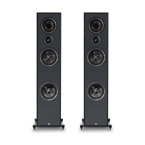 Imagine T65 Speakers (Black) without Grilles - Front View