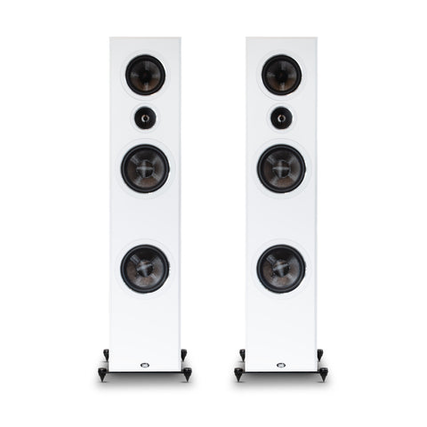 Imagine T65 Speakers (White) without Grilles - Front View