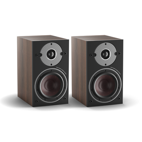 DALI OBERON 1 C - Wireless Bookshelf Speakers (Pair) - Dark Walnut + DALI Sound Hub