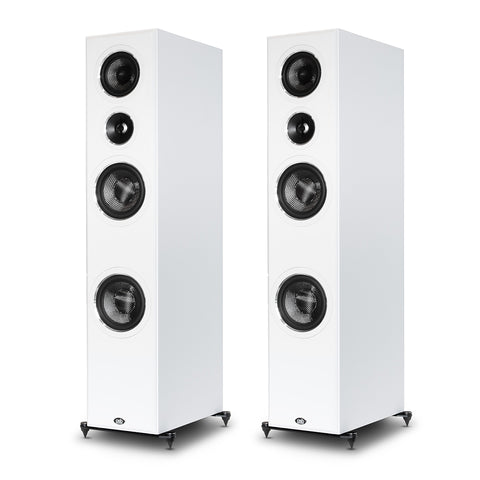 Imagine T65 Speakers (White) without Grilles - Front View