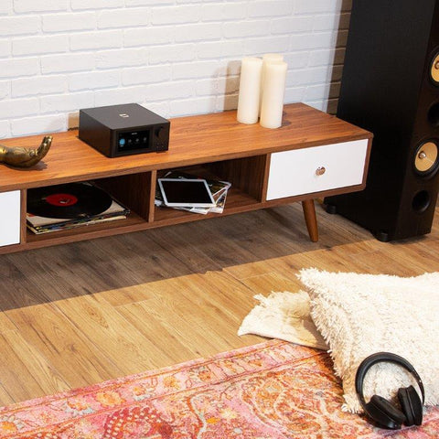 NAD C700 BluOS Streaming Amplifier on Credenza