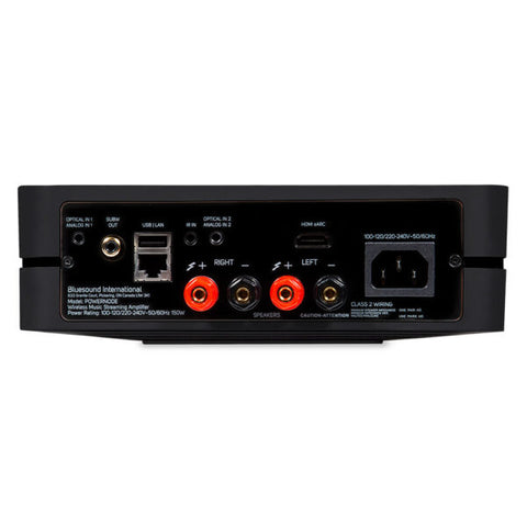 Bluesound Powernode Black - Rear View